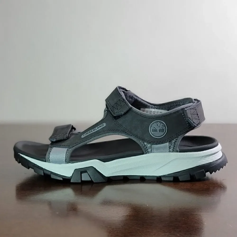 Timberland Garrison Trail Sandals Black Leather Comfort Men's Shoes Boots Gray - Picture 7 of 13